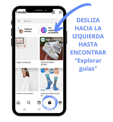 guías de instagram tienda segundo paso